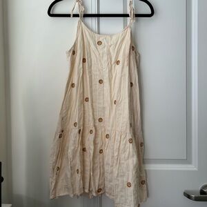 Chic Cream Floral Midi Dress